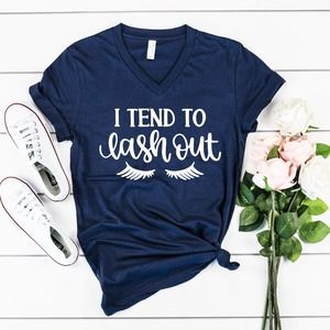 I Tend To Lashout Shirt, Makeup T-shirt, Makeup Lover Shirt, Gift For Her